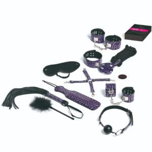 TEASE  PLEASE - SET 13 LILAC BONDAGE ACCESSORIES
