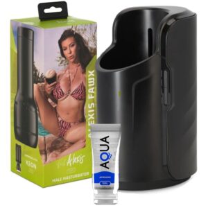 KIIROO - KEON + ALEXIS FAWX STROKER + AQUA QUALITY LUBRICANT 50 ML