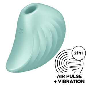 SATISFYER PEARL DIVER AIR PULSE STIMULATOR  VIBRATOR - GREEN