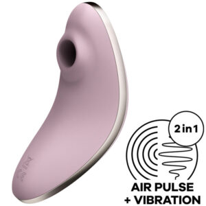 SATISFYER - VULVA LOVER 1 AIR PULSE STIMULATOR  VIBRATOR VIOLET