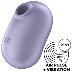 SATISFYER - PRO TO GO 2 DOUBLE AIR PULSE STIMULATOR  VIBRATOR VIOLET