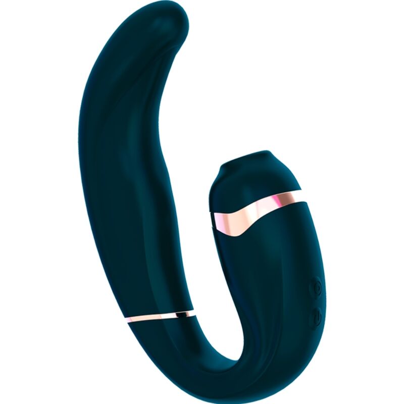 ADRIEN LASTIC - MYG CLITORIS SUCKER AND G-SPOT STIMULATOR DARK GREEN